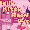 Hello Kitty - Egy szoba berendezése - Egy üres szobát látunk a játék kezdetekor, amit be kell rendezni a felkínált berendezési tárgyakból. Bútorok, képek, lámpák, szőnyegek...