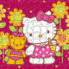 Hello Kitty játékmacival - Hello Kitty és egy játékmackót ábrázoló képet rakhat ki minden Hello Kitty és puzzle rajongó.