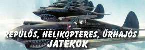 Repülős, helikopteres és űrhajós játékok